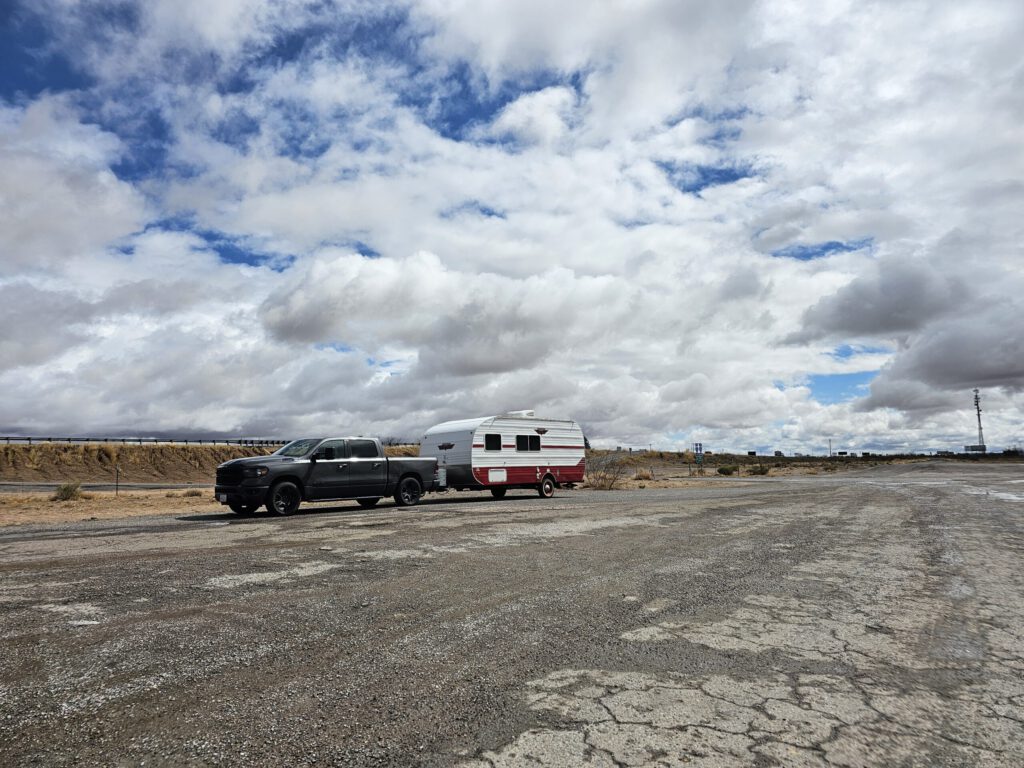 Truck and Trailer in Southern New Mexico