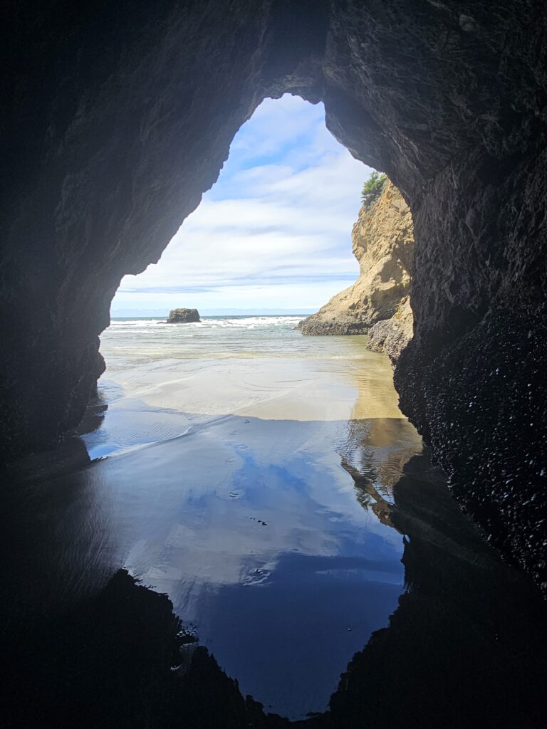 Cave at Seaside Beach