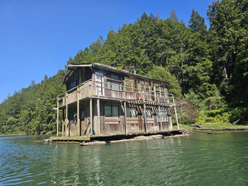 Dory Dan's floating house.